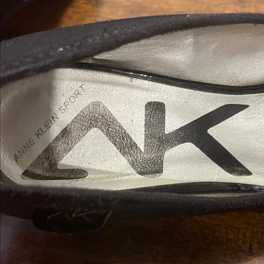 Anne Klein Sport Black Peep Toe Heels - Picture 7 of 14